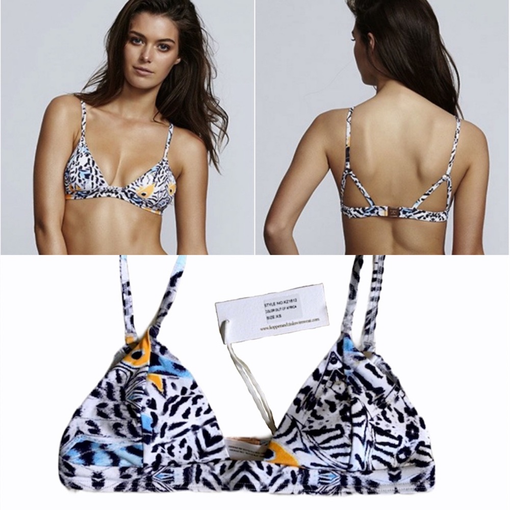 Kopper & Zink NWT Top Out of Africa Animal Bikini XS